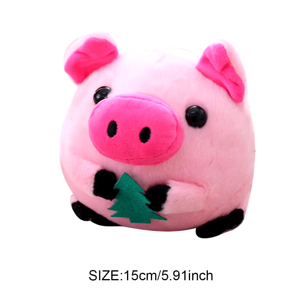 Singing Animal Plush Toy Electric Interactive Toy Bite Resistant Music Vibration Bouncing Ball Animated Pig Doll Toys for Pets